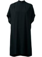 Rick Owens Shift Midi Dress, Women's, Size: 42, Black, Acetate/viscose