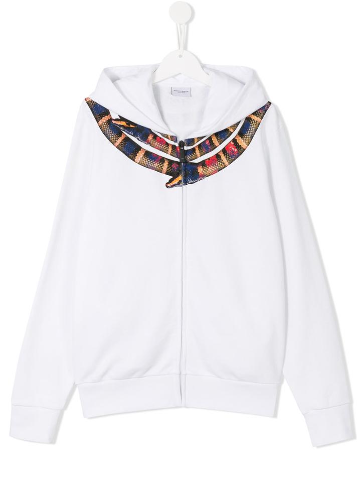 Marcelo Burlon County Of Milan Kids - Mini Me Hoodie - Kids - Cotton/polyester - 14 Yrs, Boy's, White