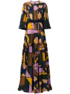 Roksanda Mixed Print Maxi Dress