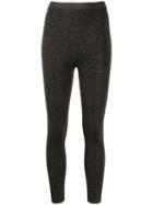 Sandro Paris Pull-on Glitter Leggings - Black