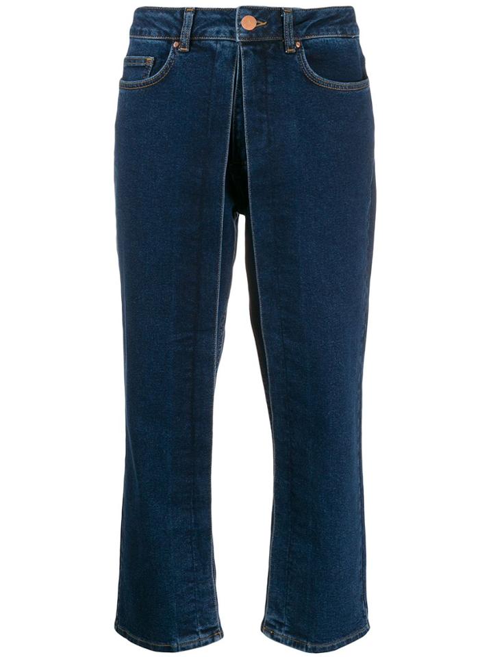 Aalto Straight-leg Trousers - Blue