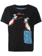 Tsumori Chisato Love Birds T-shirt, Women's, Size: 2, Black, Cotton