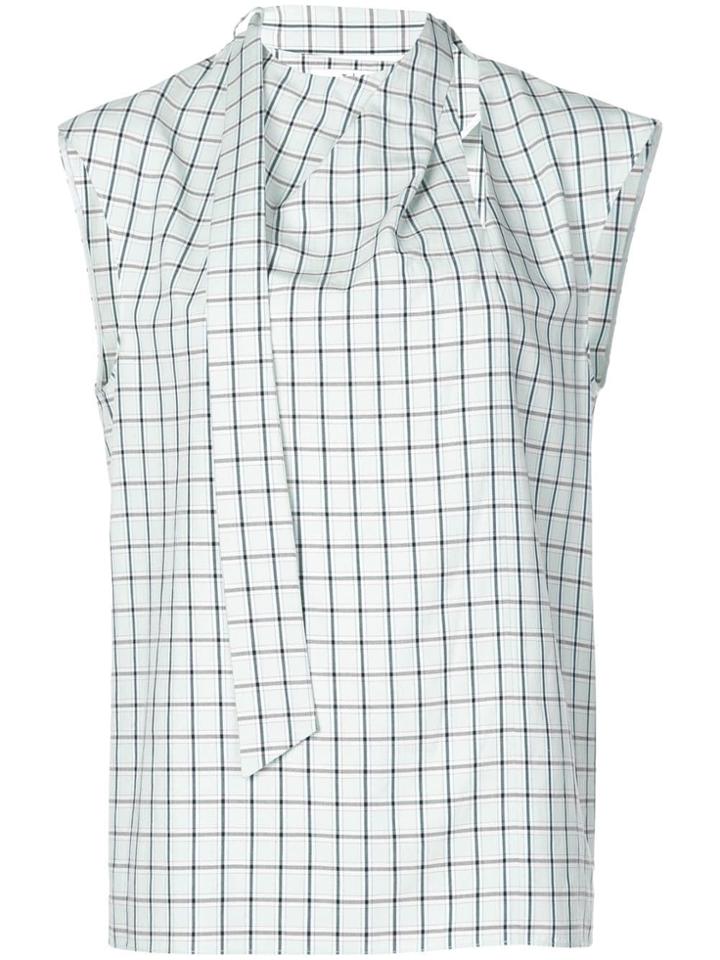 Tibi Elliot Checked Top - Green