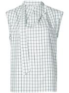 Tibi Elliot Checked Top - Green
