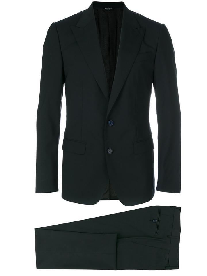Dolce & Gabbana - Two Piece Suit - Men - Spandex/elastane/virgin Wool - 52, Blue, Spandex/elastane/virgin Wool