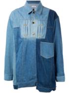 Facetasm - Denim Patchwork Shirt - Men - Cotton - 3, Blue, Cotton