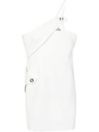 Mugler One Shoulder Mini Dress