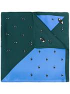 Kenzo Eye Panel Neck Scarf - Green