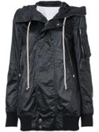 Rick Owens Drkshdw Waterproof Hooded Jacket - Black