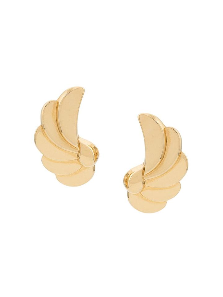 Susan Caplan Vintage Deco-style Clip-on Earrings - Gold