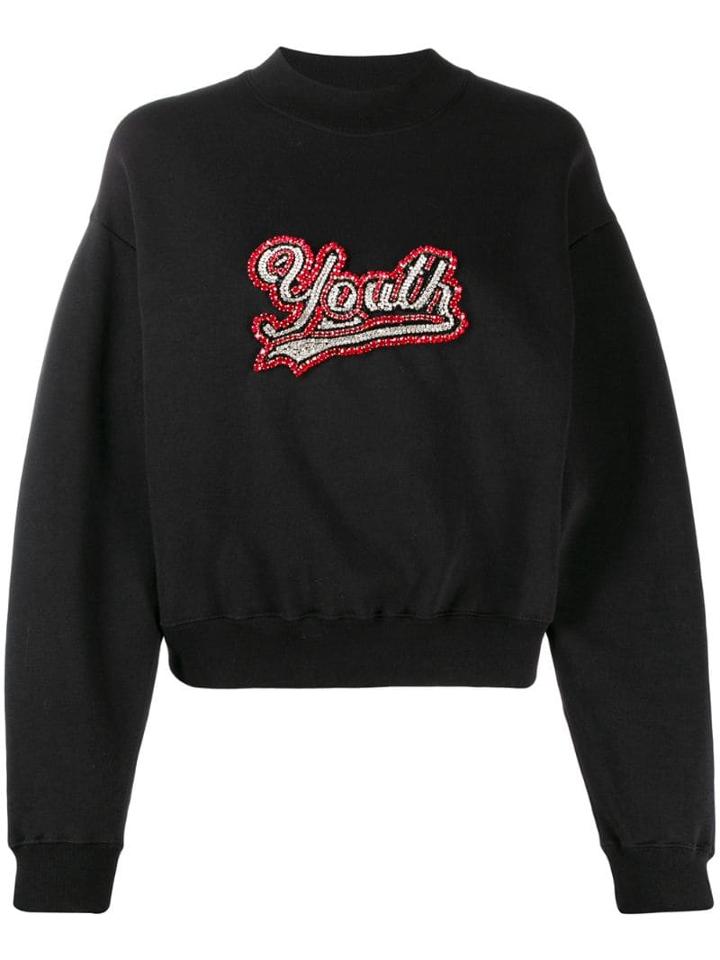 Msgm Embellished Jumper - Black