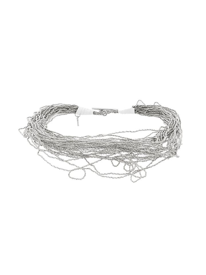 Fabiana Filippi Beaded Choker - Metallic