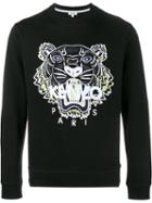 Kenzo Tiger Embroidered Sweatshirt, Men's, Size: Small, Black, Cotton/polyester