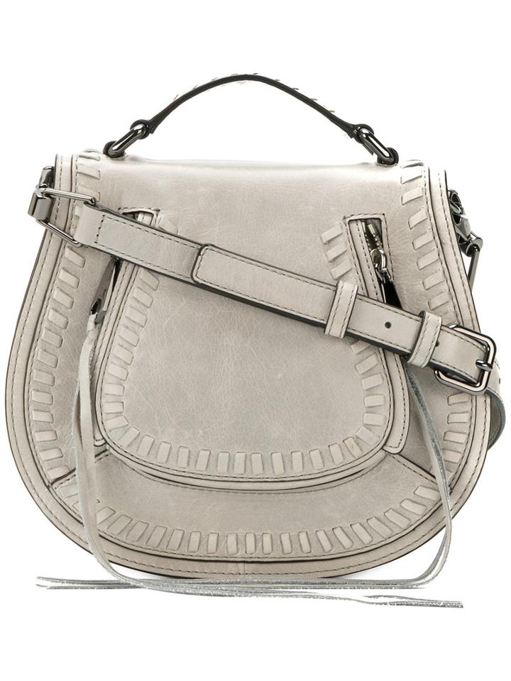 Rebecca Minkoff - Small Vanity Saddle Bag - Women - Leather - One Size, Grey, Leather