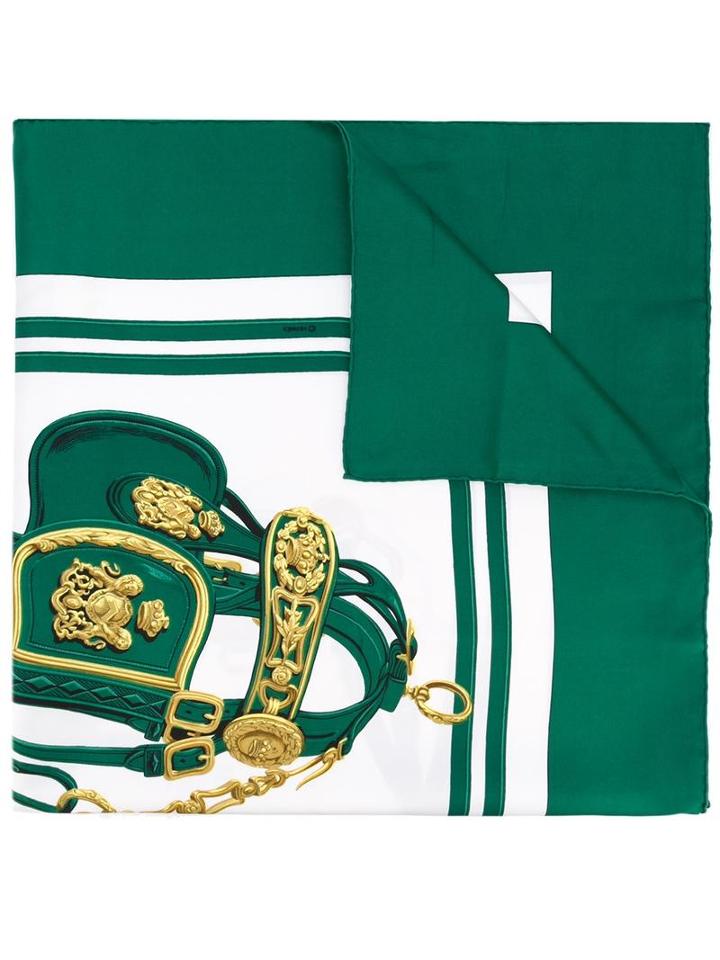 Hermès Vintage 'brides De Gala' Scarf, Women's, Green