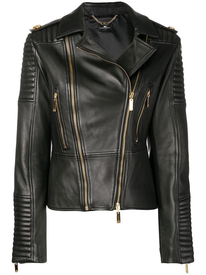 Elisabetta Franchi Biker Jacket - Black