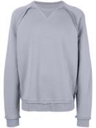 Maison Margiela Contrast Elbow-patch Sweatshirt - Grey