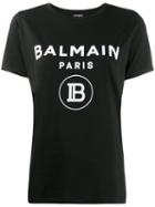 Balmain Stamped Logo T-shirt - Black