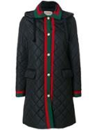 Gucci Web Quilted Coat - Blue