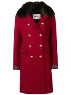 Bazar Deluxe Double Buttoned Coat - Red