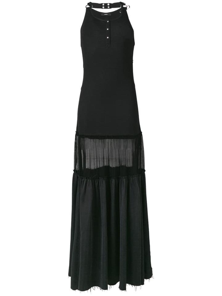 Diesel Maxi Panelled Dress - Black