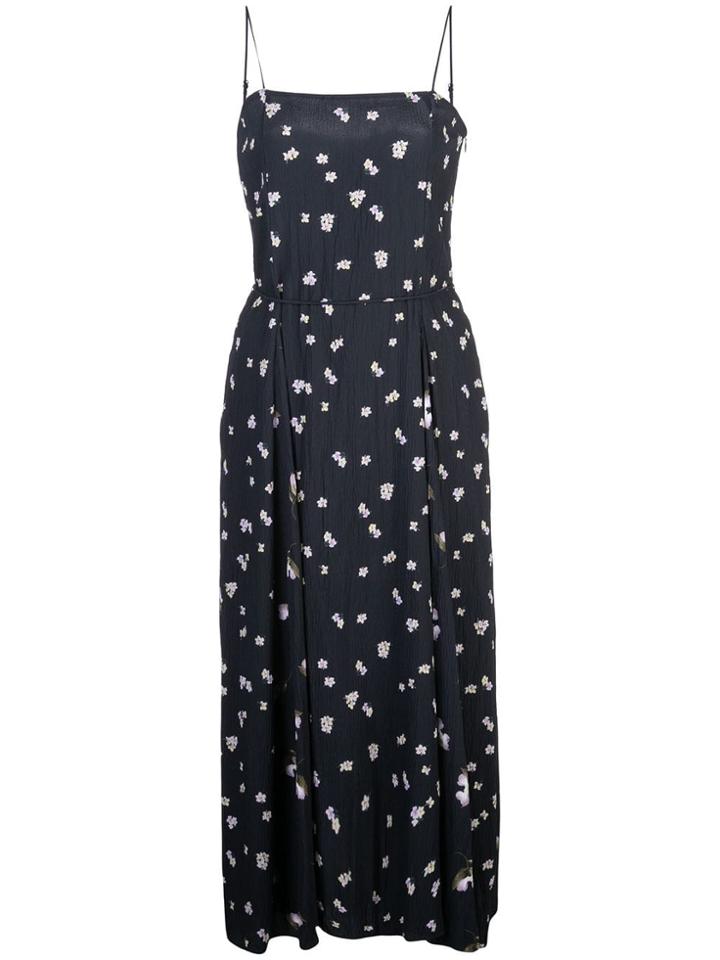 Vince Hibiscus Ditzy Dress - Blue