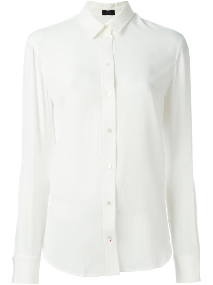 Joseph Classic Shirt, Women's, Size: 38, White, Silk