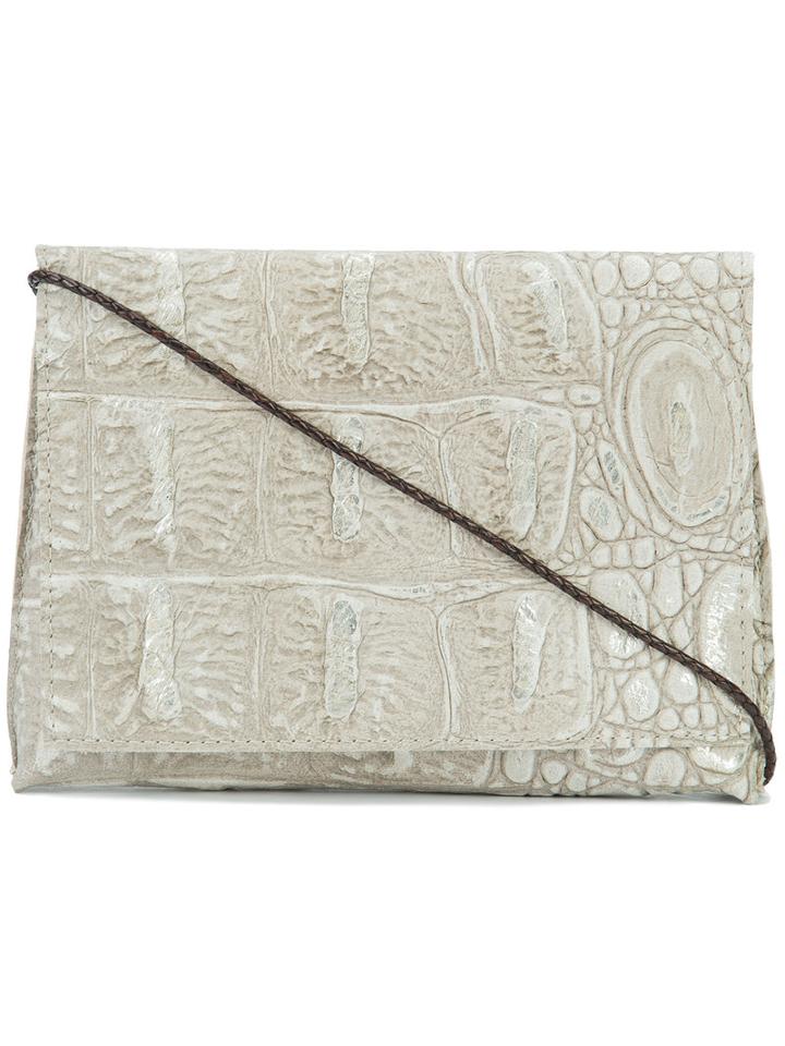 B May Textured Cross Body Bag, Women's, Nude/neutrals, Leather