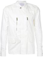 Estnation - Zipped Chest Shirt Jacket - Men - Cotton - L, White, Cotton