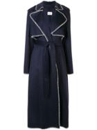 Khaite Stitch Detail Trench Coat - Blue