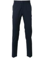 Tonello Pleat Front Trousers, Men's, Size: 48, Blue, Virgin Wool