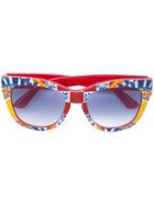 Dolce & Gabbana - Mambo Sunglasses - Women - Acetate - 51, Red, Acetate