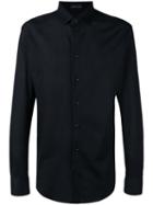 Emporio Armani - Textured Shirt - Men - Cotton - 41, Black, Cotton