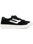 Bally Contrast Logo Sneakers - Black