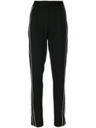 Saint Laurent Tailored Stripe Trousers - Black