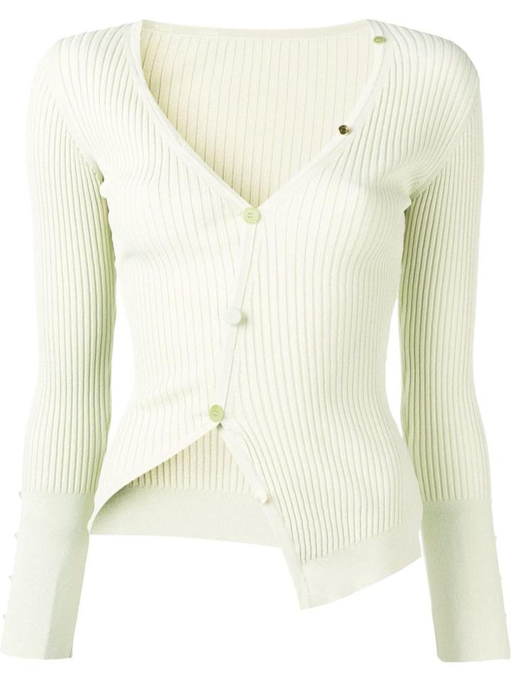 Jacquemus Asymmetric Cardigan - Green