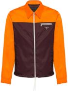 Prada Two-tone Shirt Jacket - Orange