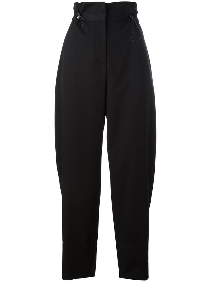 Stella Mccartney High Waist Cropped Trousers, Women's, Size: 40, Black, Wool/cotton