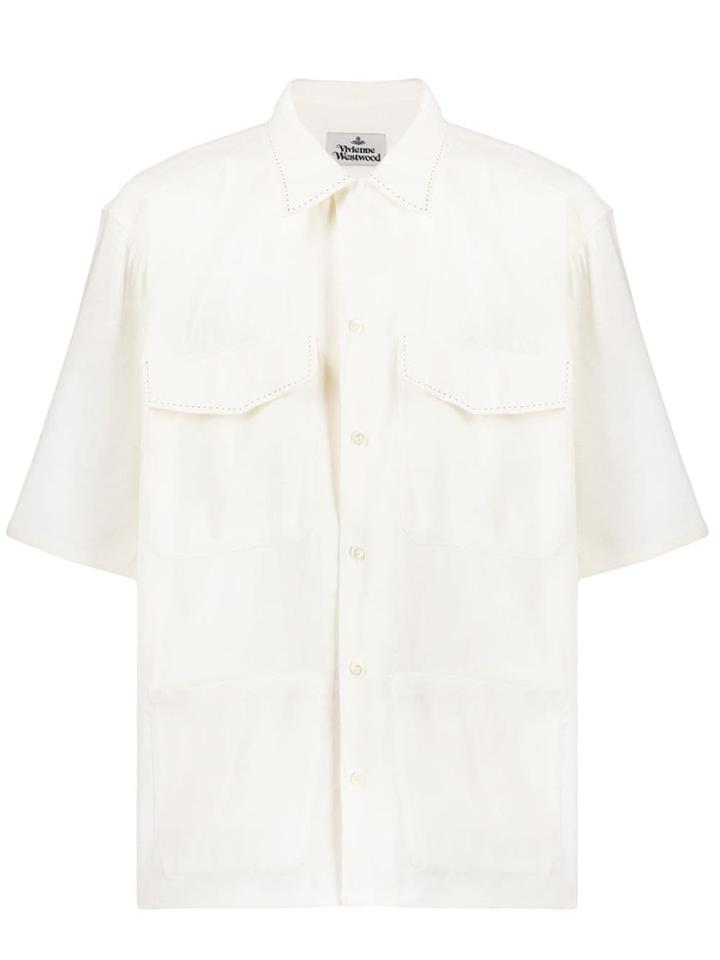 Vivienne Westwood Contrast Stitching Shirt - Neutrals