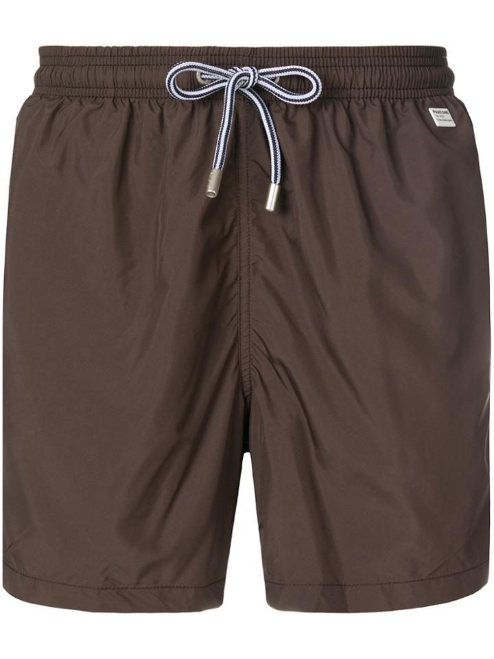 Mc2 Saint Barth Drawstring Swim Shorts - Brown