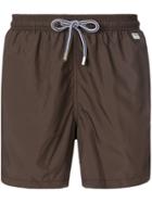 Mc2 Saint Barth Drawstring Swim Shorts - Brown