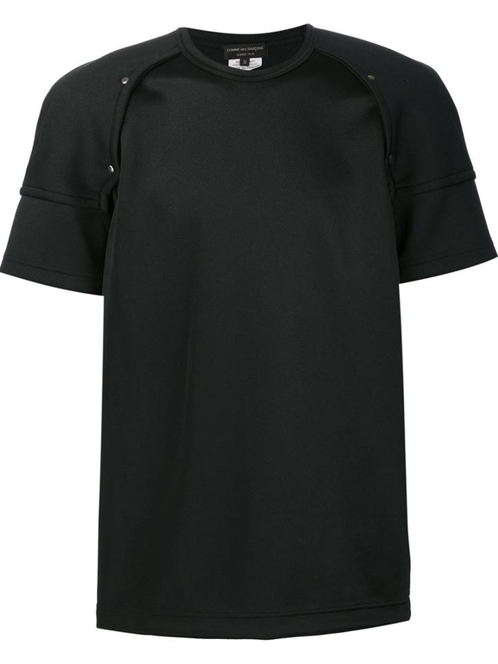 Comme Des Garçons Homme Plus 'armour' T-shirt, Men's, Size: Small, Black, Polyester