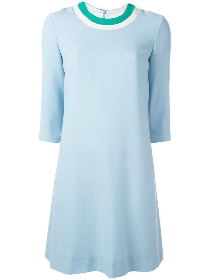 Goat Dainty Dress, Women's, Size: 12, Blue, Wool/acetate/polyester
