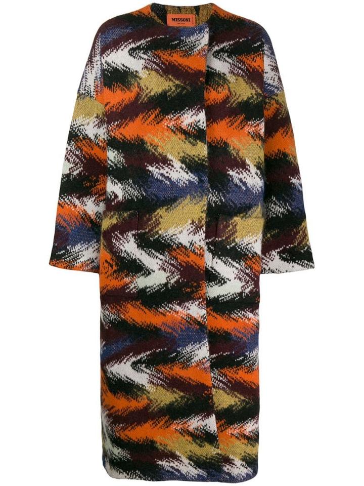 Missoni Cocoon Coat - Orange