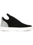 Filling Pieces Low Top Sneakers, Men's, Size: 41, Black, Leather/rubber