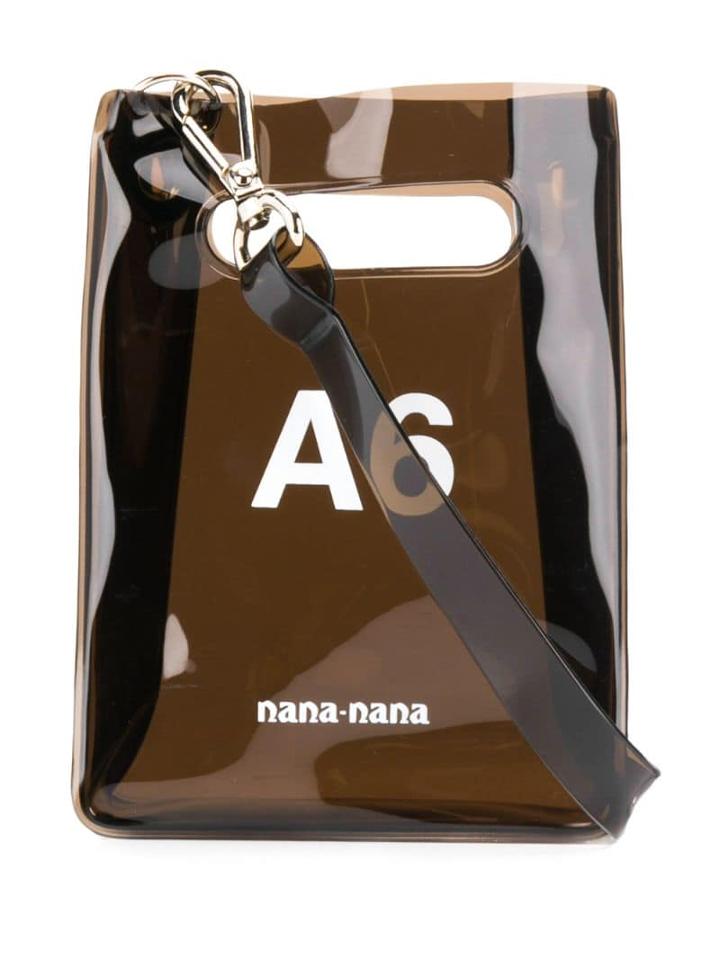 Nana-nana A6 Print Mini Shoulder Bag - Black