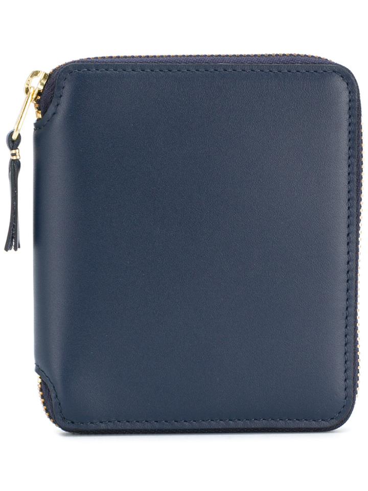 Comme Des Garçons Wallet Classic Zip Around Wallet - Blue