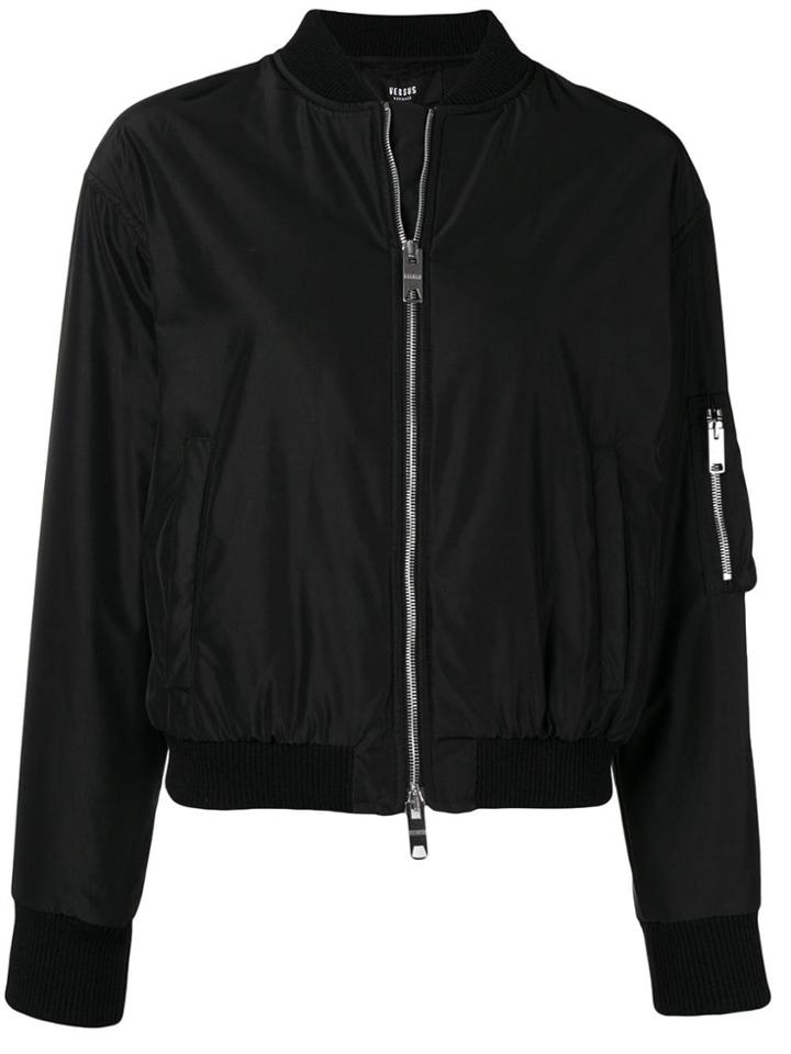 Versus Loose Bomber Jacket - Black