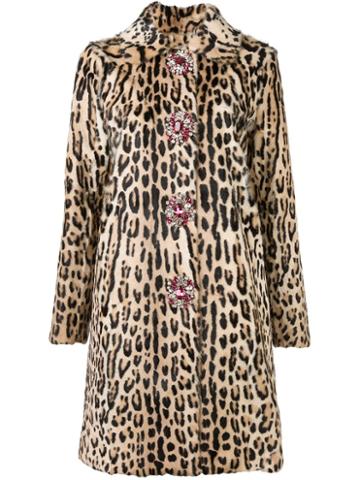 Blumarine Leopard Print Coat