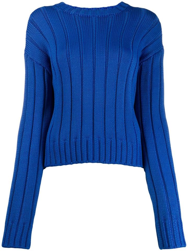 Derek Lam 10 Crosby Iola Neon Sweater - Blue